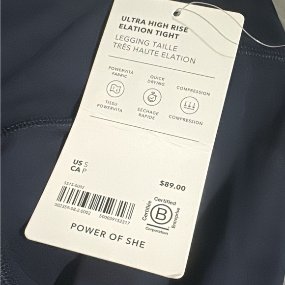 Athleta ELATION ULTRA HIGH RISE LEGGING // Navy #502359 - Picture 12 of 16